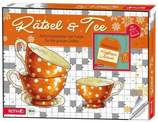 🍵 Roth Rätsel & Bio‑Tee Adventskalender mit Rätselbuch für 13,99€ (statt 28€)