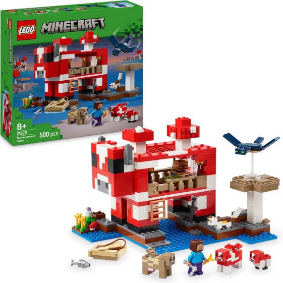 🧱 LEGO 21270 Minecraft Das Pilzkuh-Haus Spielset für 31€ (statt 37€)