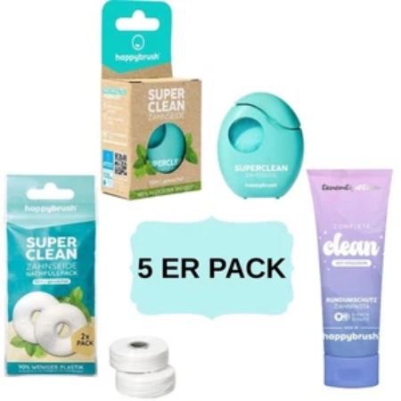 🦷 2 kaufen, 1 Gratis auf Happybrush Zahnpasta & Zahnseide – z.B. 10x Zahnpasta für 9,99€ (statt 30€)
