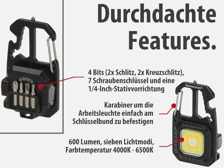 🔦 Brennenstuhl MTL 600 A Mini LED Taschenlampe, 600lm für 8,84€ (statt 15€)