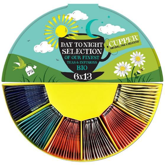 🍵 Cupper Bio Tee Geschenkset mit 6 Sorten (78 Beutel) für 14,50€ (statt 22€)