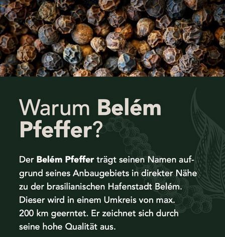 🍲 1kg Fuchs Belem Pfeffer Schwarz, ganz ab 16,14€ (statt 24€)