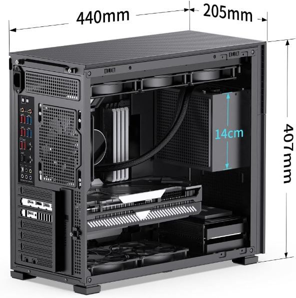 🖥️ Jonsbo D41 Mesn ATX Gehäuse mit Screen für 89,90€ (statt 111€)