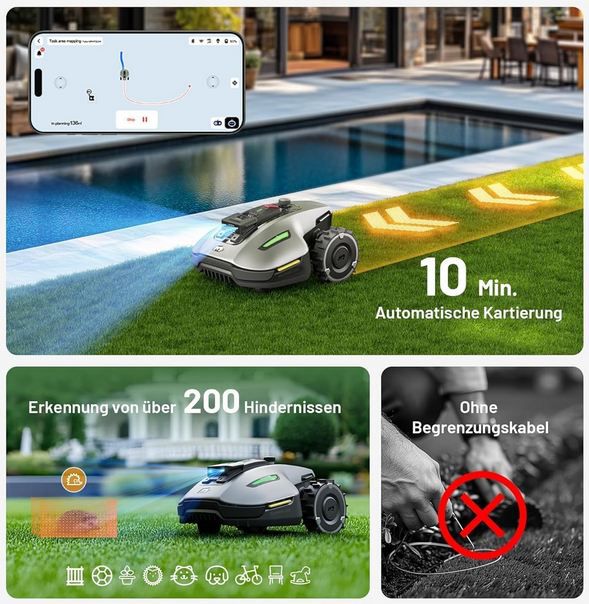 🏡 Mammotion Yuka Mini 700 Mähroboter ohne Begrenzungskabel für 649€ (statt 999€) 🏡 Mammotion Yuka Mini 700 Mähroboter ohne Begrenzungskabel für 649€ (statt 999€)