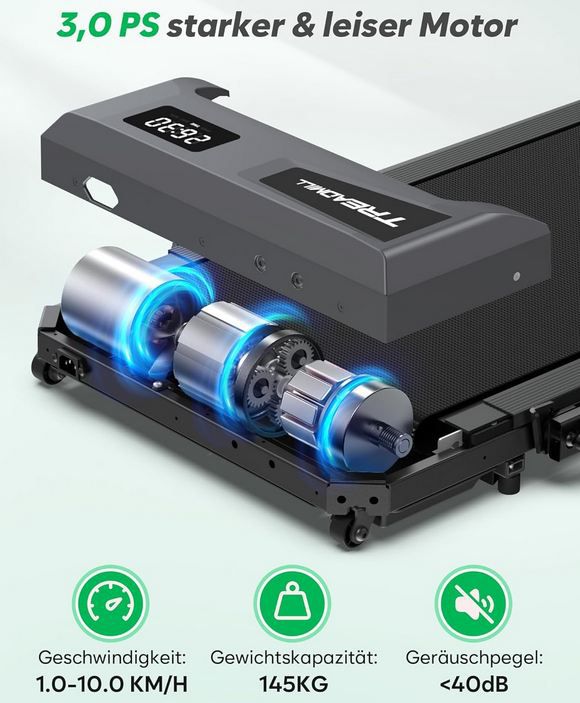 🏃 Cardirun 2 in 1 Laufband mit 10% Steigung für 119,99€ (statt 200€)