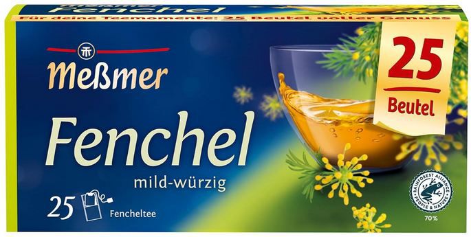 🍵 4 x 25er Pack Meßmer Fenchel Teebeutel ab 5,36€ (statt 10€)