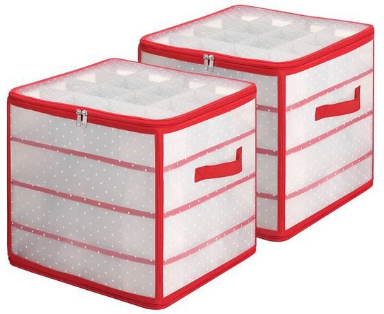🎄 2er Pack Songmics Aufbewahrungsboxen für Weihnachtskugeln für 17,99€ (statt 30€)