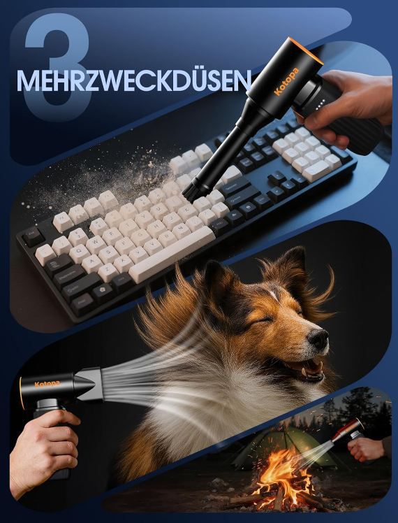 💨 Kotopa elektrisches Staubgebläse mit 3 Gängen für 21,20€ (statt 42€)