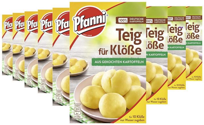 🥘 9er Pack Pfanni Teig für Klöße aus Kartoffeln, je 275g ab 16,99€ (statt 25€)