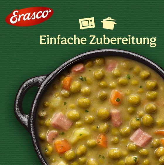 🍲 Erasco Erbsen Eintopf mit Schweinefleisch, 400g ab 1,42€ (statt 2€)