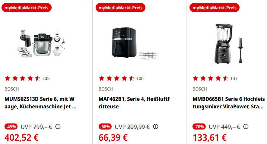 đ„ Media Markt: Bosch & Siemens MwSt. (eff. 16%) geschenkt fĂŒr MyMediaMarkt Kunden đ„ Media Markt: Bosch & Siemens MwSt. (eff. 16%) geschenkt fĂŒr MyMediaMarkt Kunden
