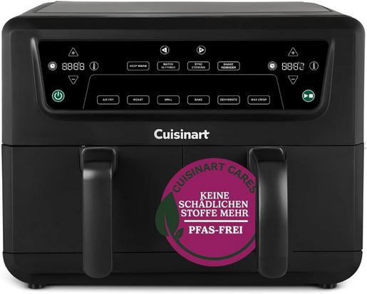 🍟 Cuisinart XXL Zwei Zonen Heißluftfritteuse mit 10,4L für 89,99€ (statt 129€) 🍟 Cuisinart XXL Zwei Zonen Heißluftfritteuse mit 10,4L für 89,99€ (statt 129€)