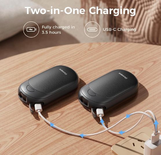 🥶 2er Pack OCOOPA Handwärmer mit Akku für 19,98€ (statt 30€)