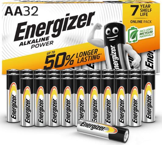 🔋 32er Pack Energizer Alkaline Power Batterien AA ab 13,49€ (statt 20€)