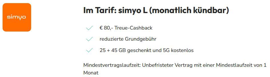 🔥 Tarif mit GEWINN! 👉 o2 Flat 70GB 5G für 8,99€ + 80€ Cashback   Ohne Laufzeit!