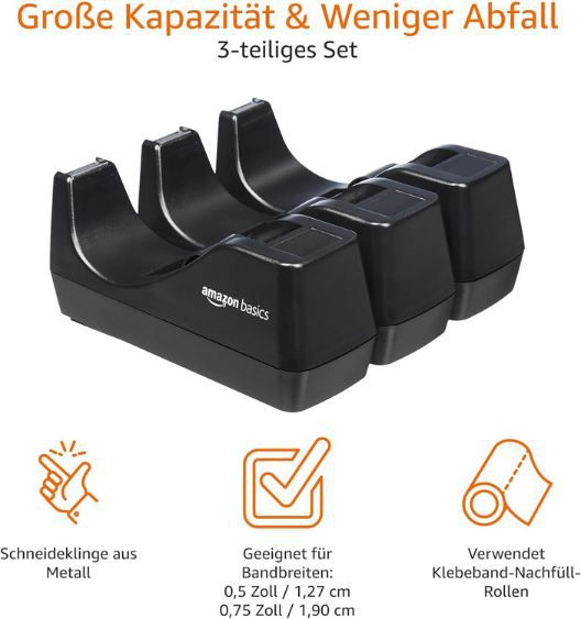📋 3er Pack Amazon Basics Klebeband-Abroller für 6,78€ (statt 16€) 📋 3er Pack Amazon Basics Klebeband Abroller für 6,78€ (statt 16€)