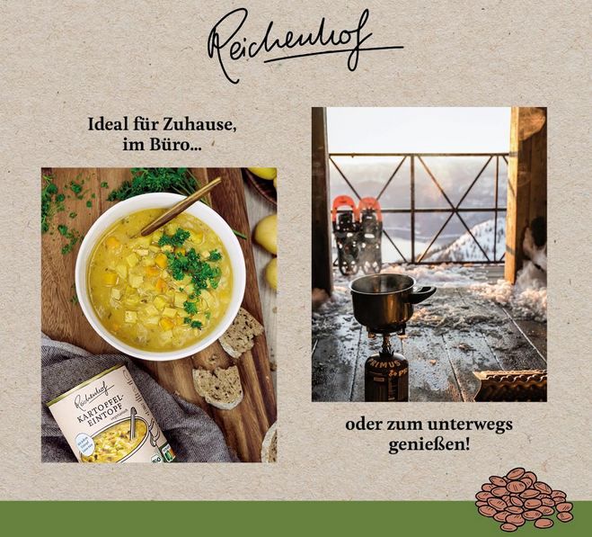 🍲 6er Pack Reichenhof Bio Kartoffeleintopf, 400g ab 13,41€ (statt 17€)