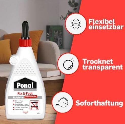 🚪 Ponal Express Holzleim, transparent trocknend, 100g ab 4,49€ (statt 9€) 🚪 Ponal Express Holzleim, transparent trocknend, 100g ab 4,49€ (statt 9€)