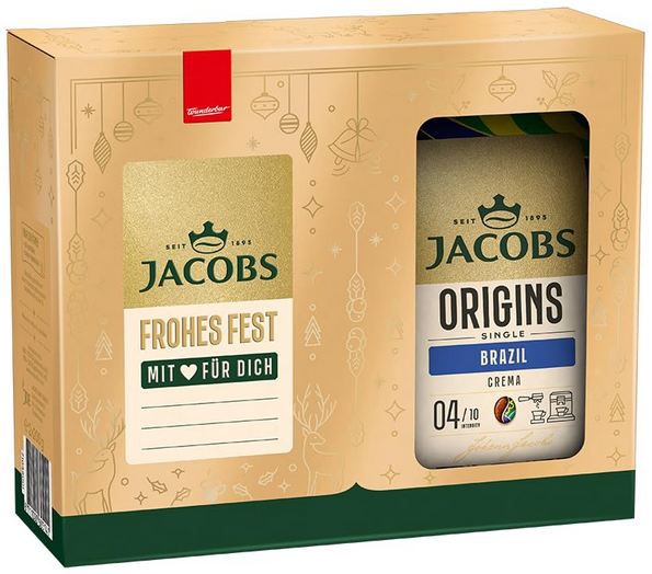 ☕ Jacobs Origins Brazil & Crema Geschenkeset, 2 x 200g für 9,99€ (statt 13€)