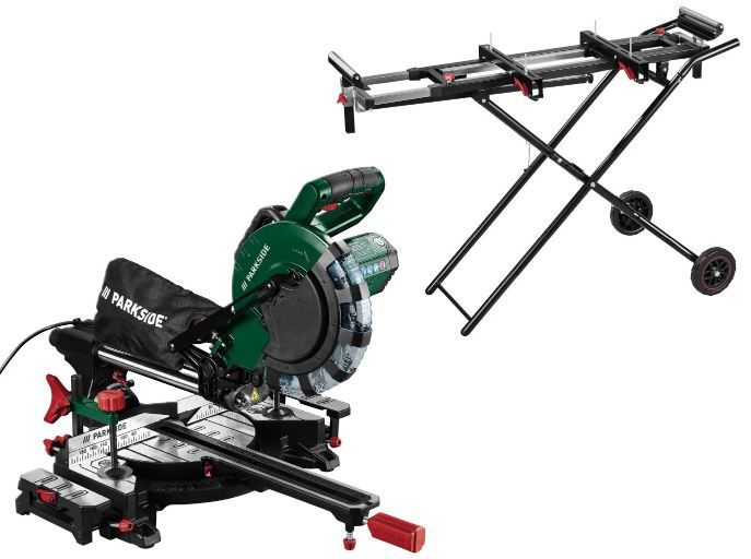 🪚 Parkside PZKS 2000 C3 Kapp  & Zugsäge + Arbeitstisch für 177,90€ (statt 228€)