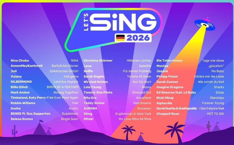🎤 Lets Sing 2026 German Version, Switch für 26,99€ (statt 33€)