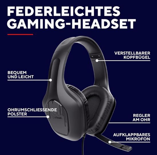 🎧 Trust Gaming GXT 418 Rayne Gaming Headset für 13,99€ (statt 20€) 🎧 Trust Gaming GXT 418 Rayne Gaming Headset für 13,99€ (statt 20€)