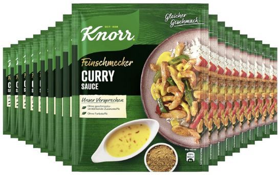 🍛 19x Knorr Feinschmecker Curry Sauce, je 250ml ab 16,87€ (statt 25€) 🍛 19x Knorr Feinschmecker Curry Sauce, je 250ml ab 16,87€ (statt 25€)