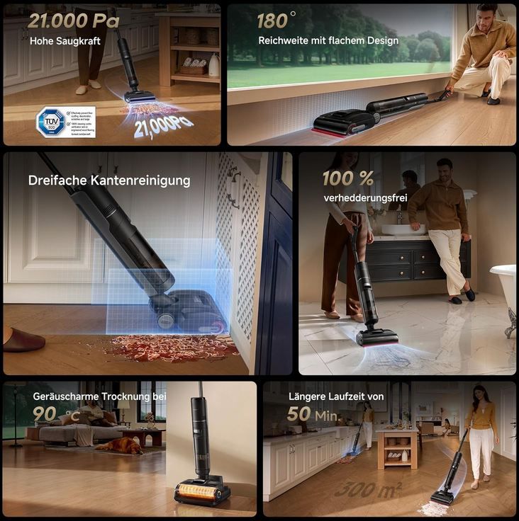 🧹 dreame H15S Nass  & Trockensauger mit App Steuerung für 329€ (statt 499€)