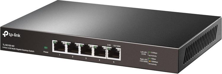 🖥️ TP Link TL SG105 M2 5 x 2.5 Gigabit Ports LAN Switch für 39,77€ (statt 47€)