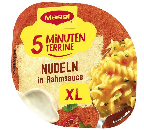 🍝 8er Pack Maggi 5 Minuten Terrine XL Nudeln in Rahmsauce ab 9,71€ (statt 14€)