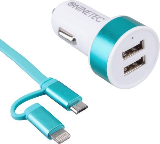 🚗 2 für 1: Doppelpack Ninetec NT 2CC15 KFZ Adapter für 6,99€ (statt 16€)