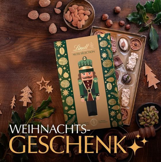 🍫 Lindt Nuss Selection Milch Haselnuss Pralinen, 200g für 11,85€ (statt 17€)