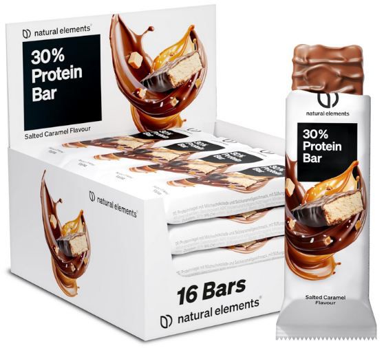 🍫 16er Pack natural elements Proteinriegel Salted Caramel für 16,79€ (statt 21€)