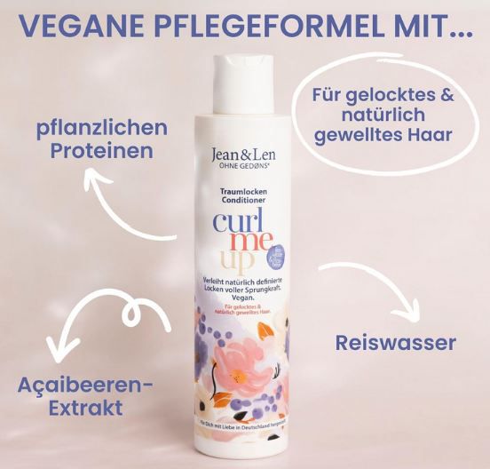 🧴 Jean & Len Traumlocken Conditioner mit Reiswasser & Acai ab 2,87€ (statt 4€)