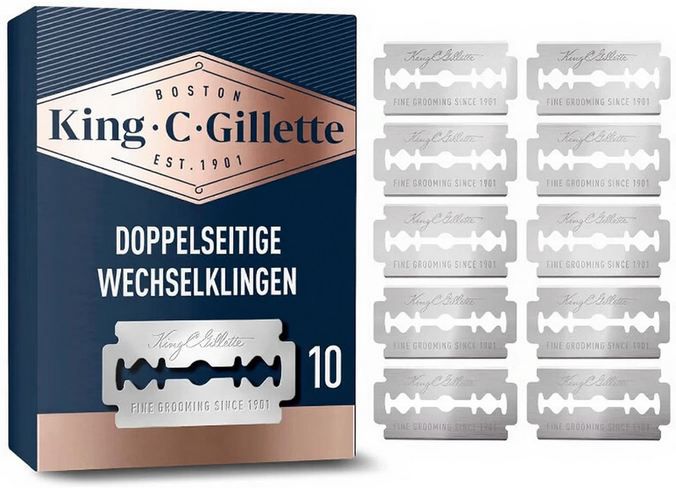 🪒 2 x 10er Pack King C. Gillette Systemrasierklingen ab 6,90€ (statt 10€) 🪒 2 x 10er Pack King C. Gillette Systemrasierklingen ab 6,90€ (statt 10€)