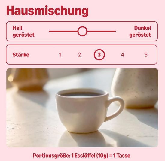 ☕ by Amazon House Blend Gemahlene Mischung, 250g ab 3€ (statt 4,26€)