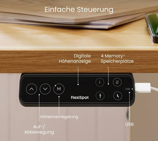 📋 Flexispot E7 Pro Max Premium Höhenverstellbarer Schreibtisch für 399,99€ (statt 550€)