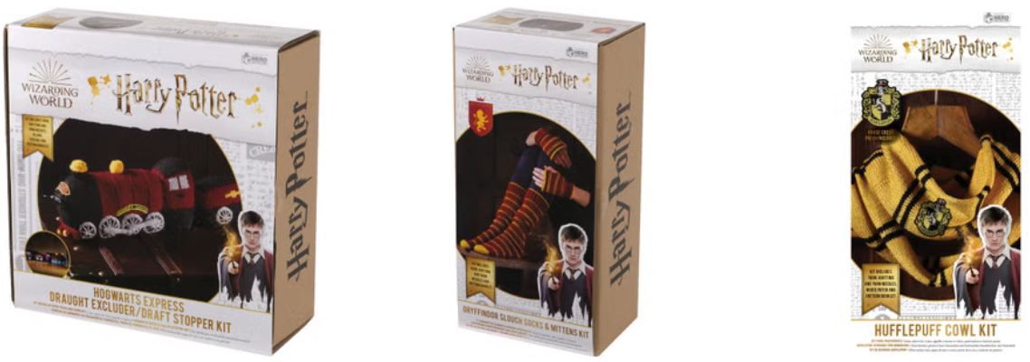 🪡 Zavvi: 3 für 15€ - Harry Potter Strickwaren mit Schals, Socken & Strickset 🪡 Zavvi: 3 für 15€ Harry Potter Strickwaren mit Schals, Socken & Strickset