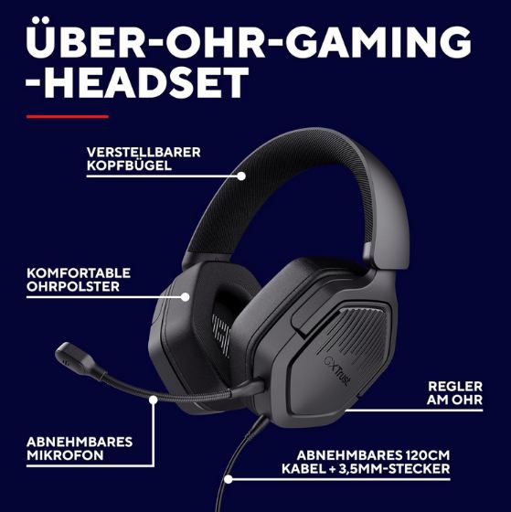 🎧 GXTrust 1492 Ravox Gaming Headset mit Mikrofon für 18,89€ (statt 28€)