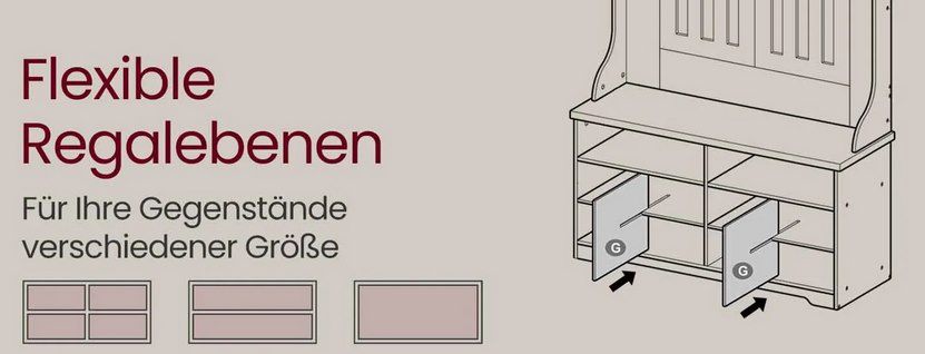 🧥👟 VASAGLE Garderobe mit Schuhbank & Haken für 99,19€ (statt 124€) 🧥👟 VASAGLE Garderobe mit Schuhbank & Haken für 99,19€ (statt 124€)