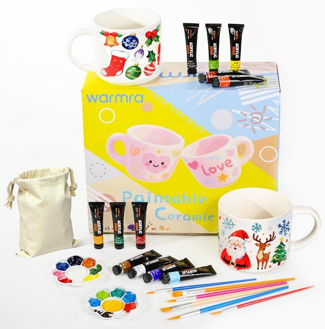 🎨 Warma Keramikmalset mit 2 Tassen + 12 Farben für 15,74€ (statt 25€) 🎨 Warma Keramikmalset mit 2 Tassen + 12 Farben für 15,74€ (statt 25€)