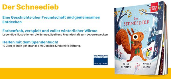 Neues Spendenbuch bei McDonald's: Der Schneedieb Neues Spendenbuch bei McDonalds: Der Schneedieb