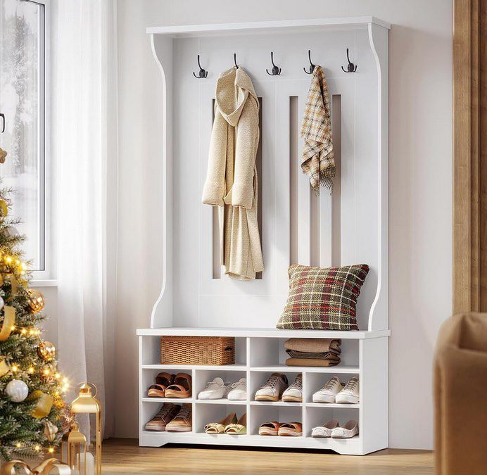 🧥👟 VASAGLE Garderobe mit Schuhbank & Haken für 99,19€ (statt 124€) 🧥👟 VASAGLE Garderobe mit Schuhbank & Haken für 99,19€ (statt 124€)