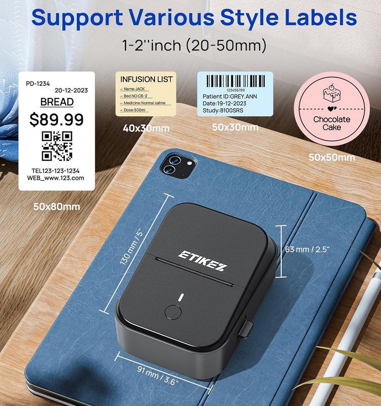 🖨️ ETIKEZ PM260 Etikettendrucker mit App Anbindung für 19,49€ (statt 28€)