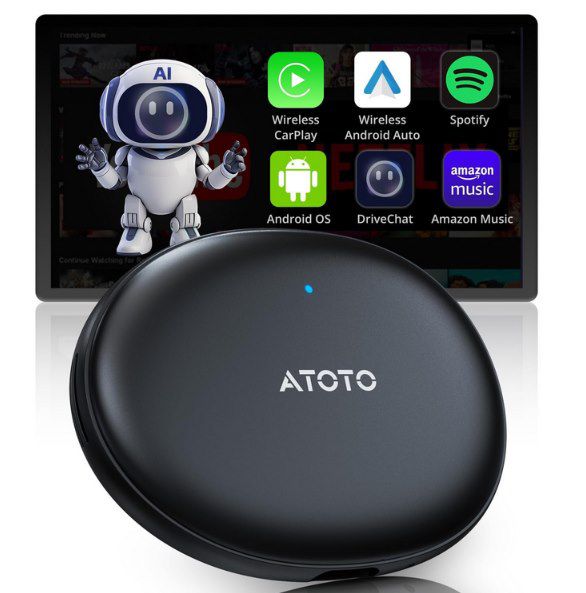 🚘 AD5 Carplay Ai Box Wireless CarPlay/Android Auto für 49,99€ (statt 60€)