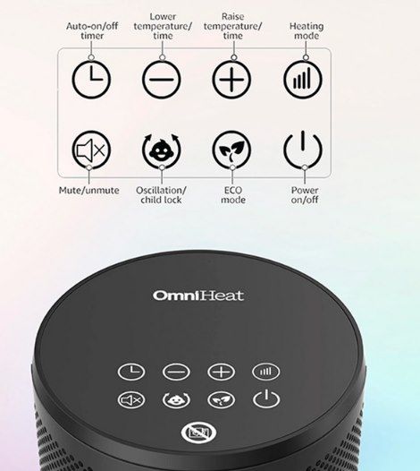 ♨️ OmniHeat 1800W Keramik Heizlüfter mit Fernbedienung & 3 Stufen ab 19,90€ (statt 34€)