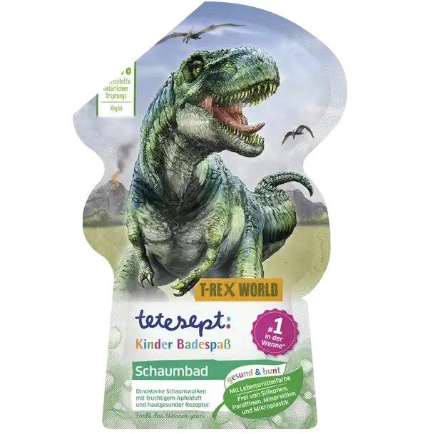 🛀 tetesept Kids Schaumbad Dino Abenteuer mit Apfelduft + Aloe Vera ab 0,71€ (statt 1€)