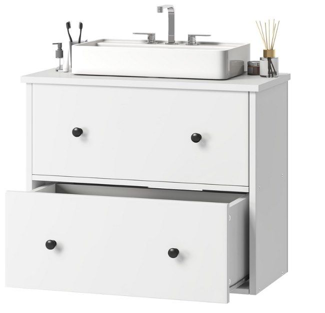 YITAHOME Waschbeckenunterschrank für Wandmontage für 29,99€ (statt 60€)