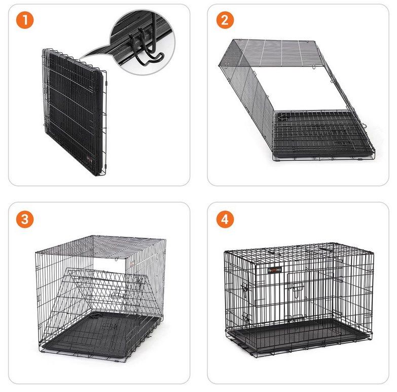 🐕 Feandrea Tierkäfig XXL (122x74,5x80,5) mit 2 Türen für 51,99€ (statt 64€)