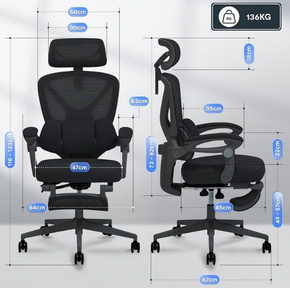 💺 Flexispot OC4 ergonomischer Bürostuhl mit 135° Neigung für 159,99€ (statt 180€)